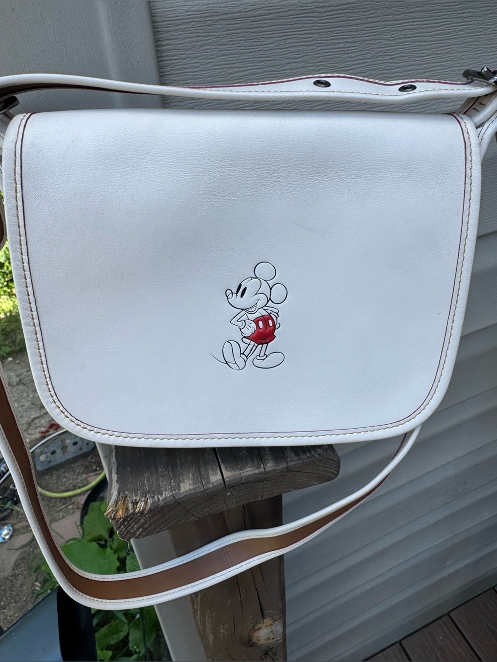 Coach x Disney Mickey Mouse Patricia Saddle Bag